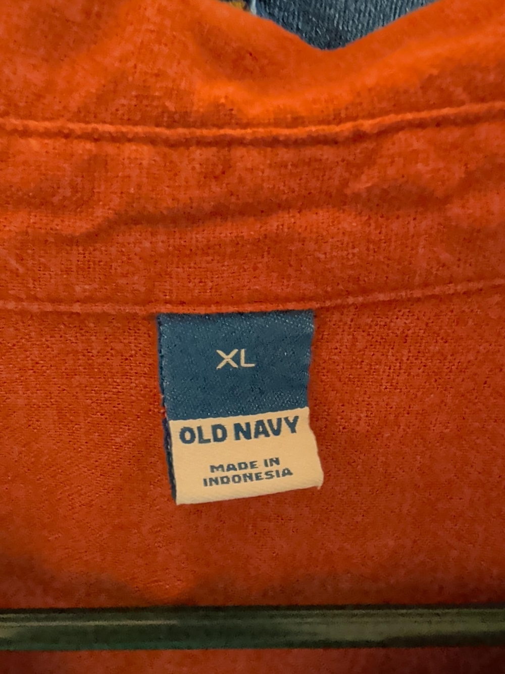 Old Navy Burnt Orange Linen Blend Shirt Dress - Picture 2 of 3